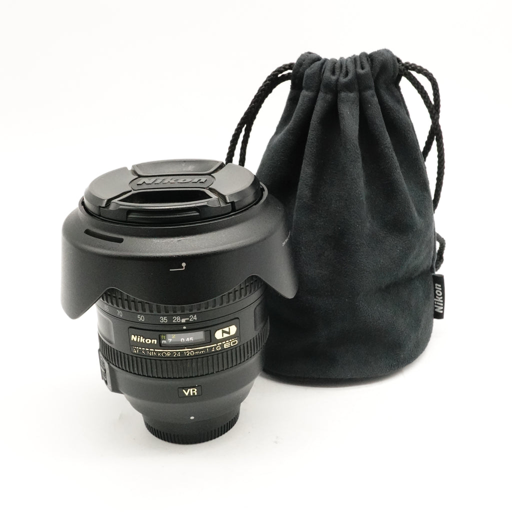 Pre-Owned Nikon AF-S Nikkor 24-120 f/4 G ED With Pouch, Hood, Caps SN: 62011121 (Second Hand)