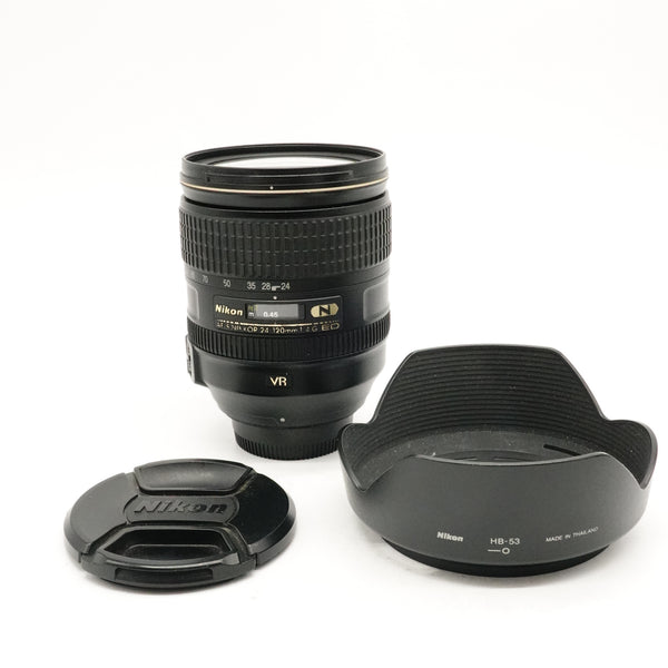 Pre-Owned Nikon AF-S Nikkor 24-120 f/4 G ED With Pouch, Hood, Caps SN: 62011121 (Second Hand)