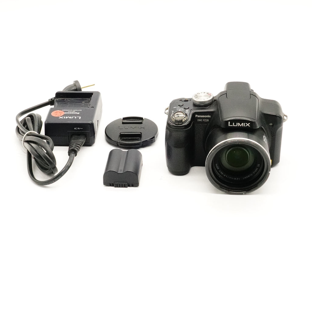 Pre-Owned Panasonic FZ28 Digital Compact Camera With Strap Battery Charger (Second Hand)