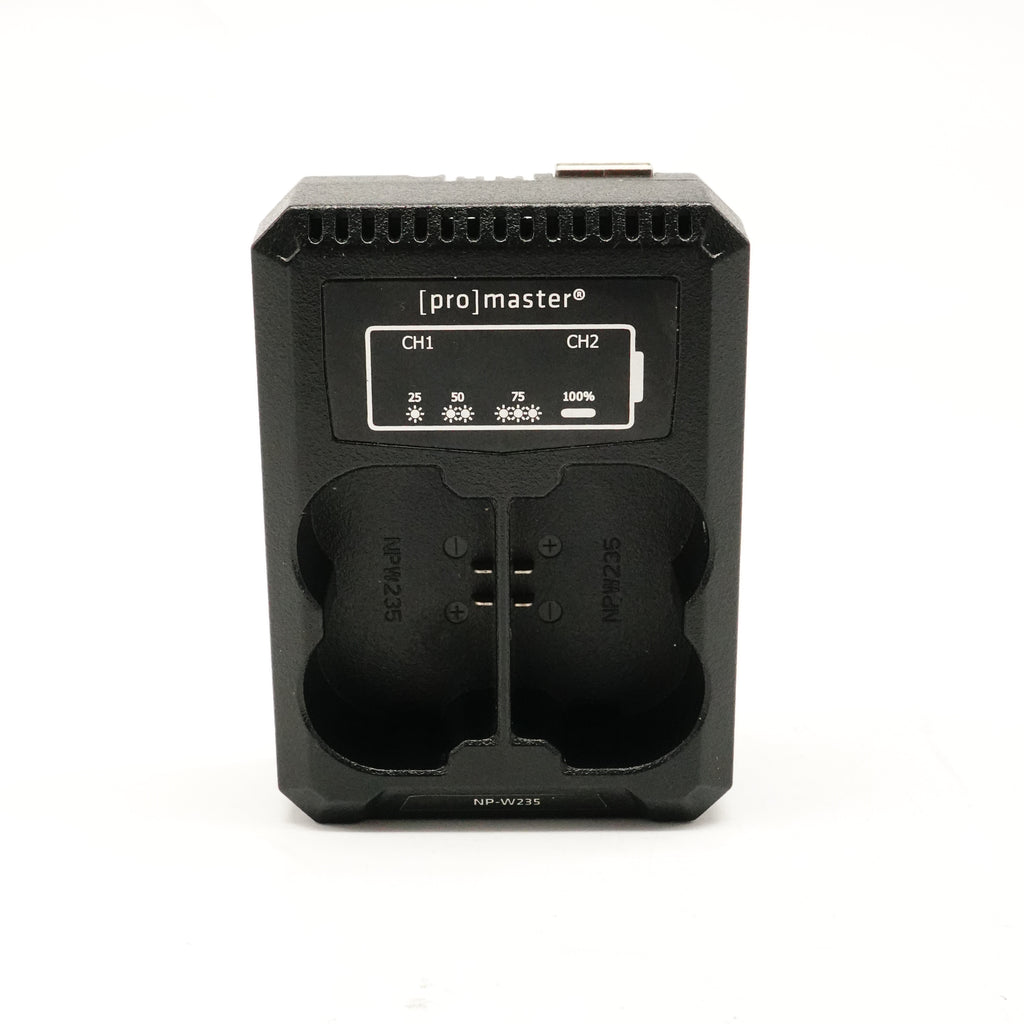 Pre-Owned Promaster 9040 Dual Charger for Fujifilm NP-W235 Batteries (Second Hand)