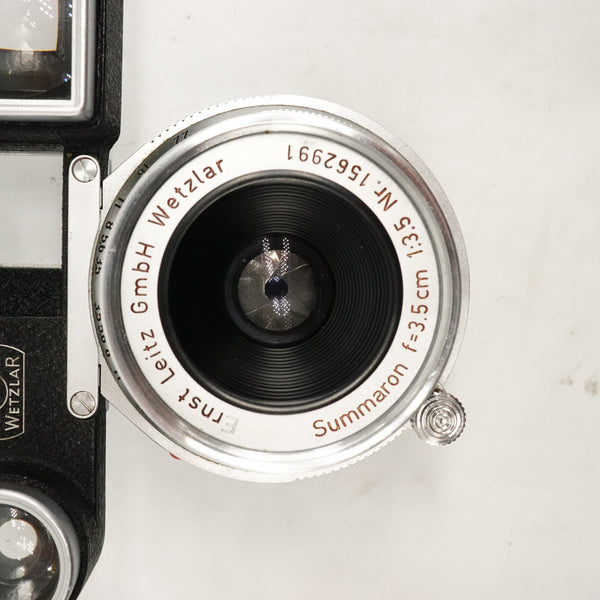 Pre-Owned Leica  Summaron 3.5cm f/3.5 Lens With Caps, Goggles  SN: 1562991 (Second Hand)
