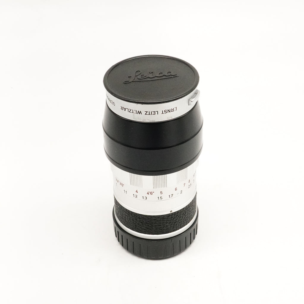 Pre-Owned Leica  Elmarit 90mm f/2.8 Lens With Front and Rear Cap, Hood SN: 1692144 (Second Hand)