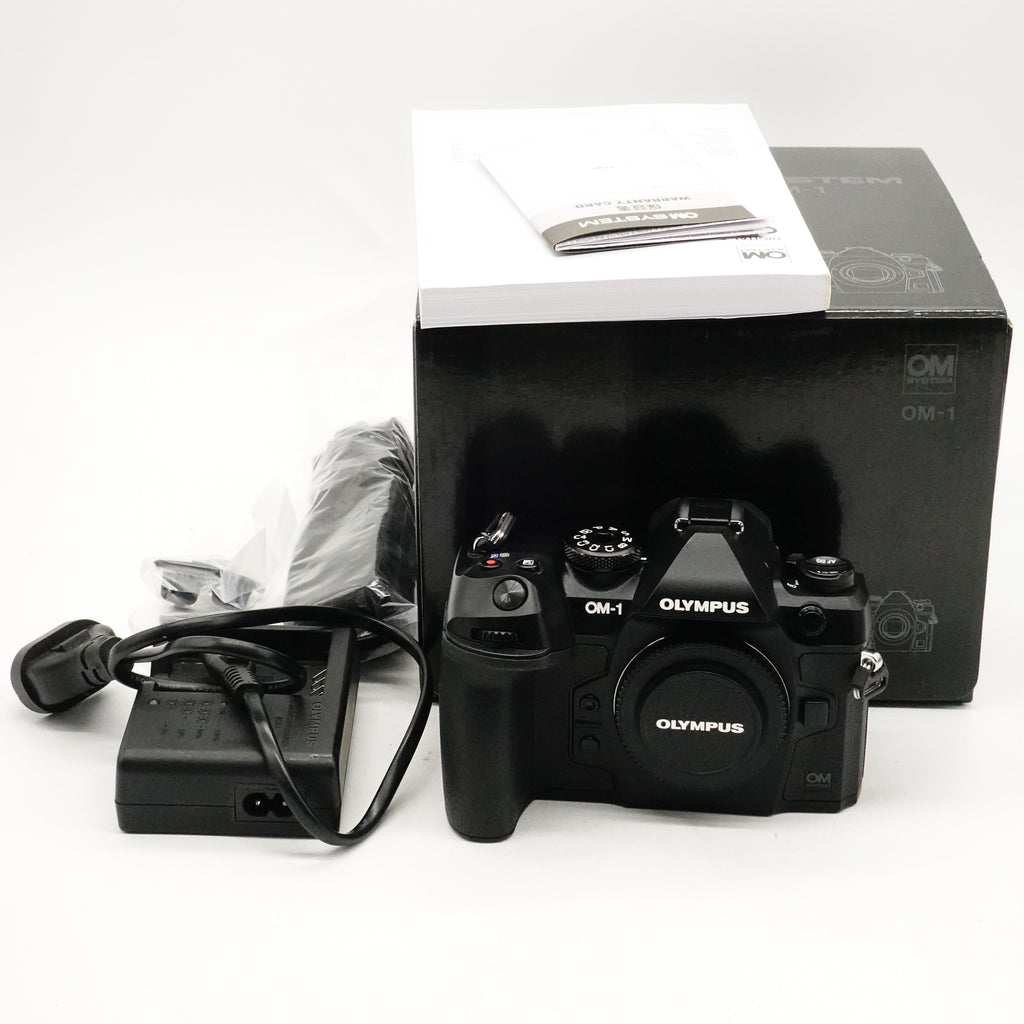 Pre-Owned OM System OM-1 Mirrorless Camera Body With Box Charger & Battery [SC <300] SN: BJMA61892 (Second Hand)
