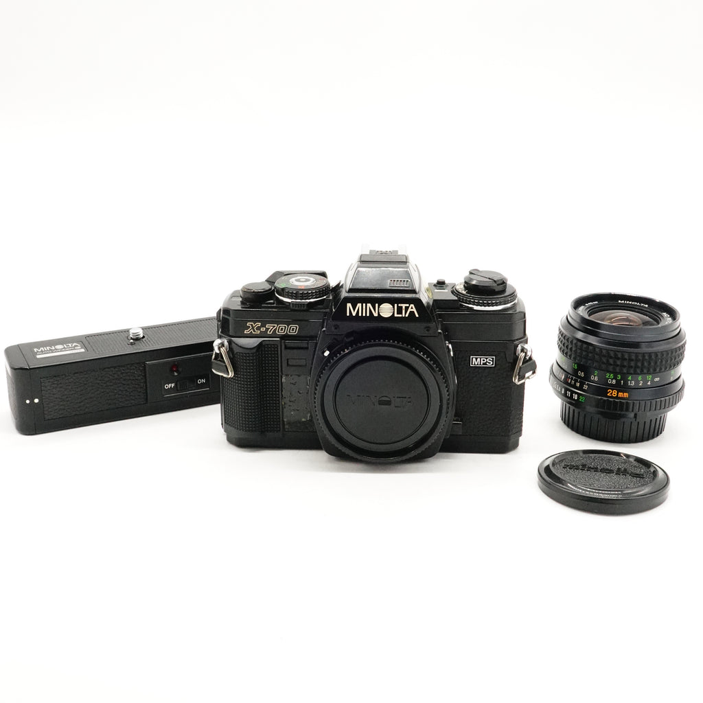 Pre-Owned Minolta X-700 MPS SLR Camera with 28mm Lens & Auto Winder G 1453071 (Second Hand)