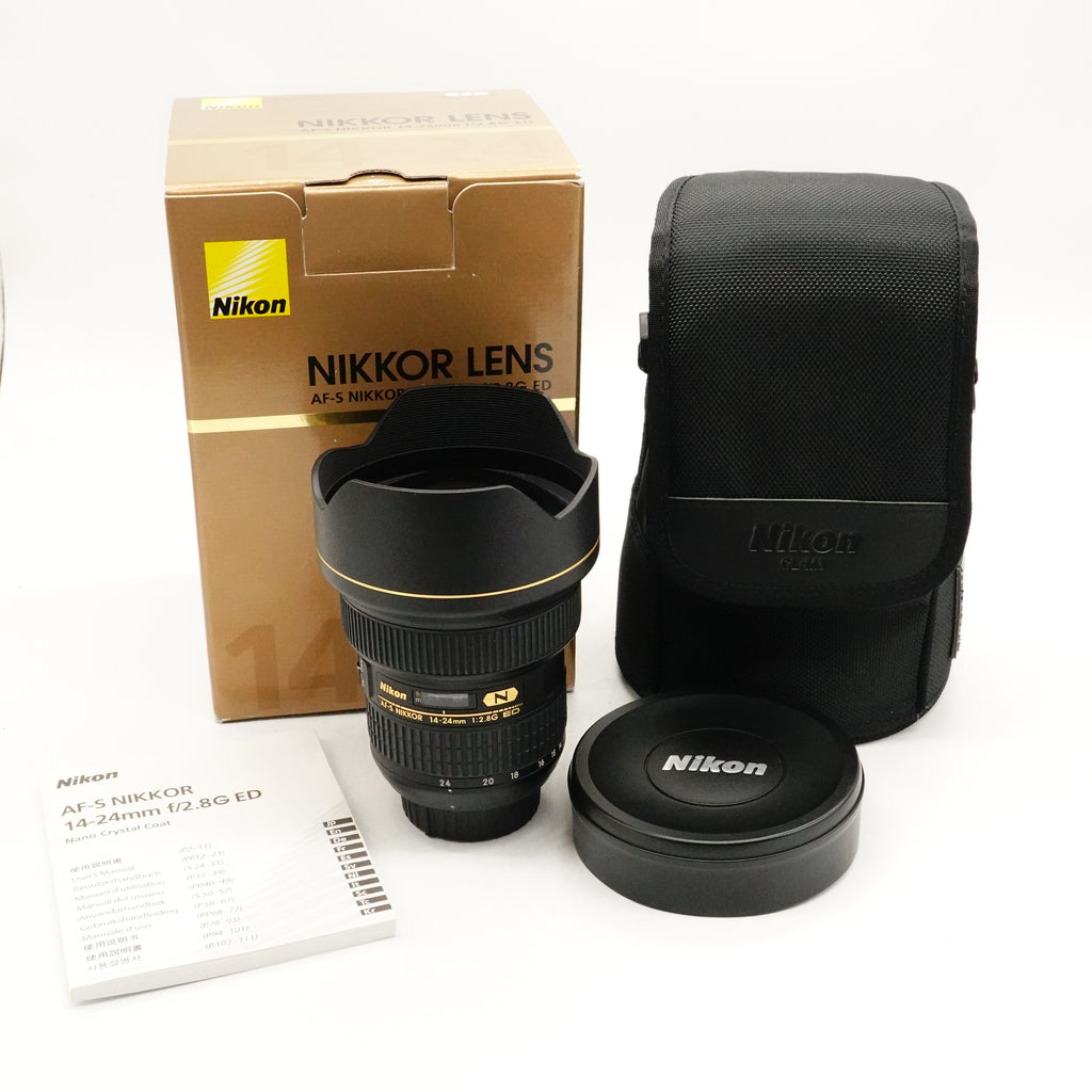 Pre-Owned Nikon AF-S NIKKOR 14-24mm f/2.8G ED N Lens with Box & Caps 559309 (Second Hand)