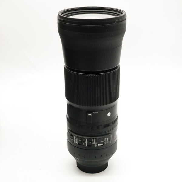 Pre-Owned Sigma 150-600mm f/5-6.3 DG OS Contemporary for Nikon F With Manual, Case, Hood & Caps 56341417 (Second Hand)