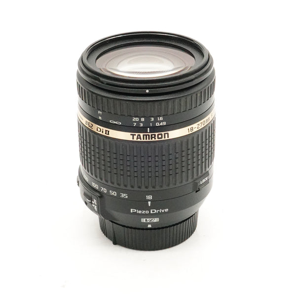 Pre-Owned Tamron AF 18-270mm f/3.5-6.3 Di II VC Lens for Nikon With Caps, Hood, Manual SN: 123903 (Second Hand)
