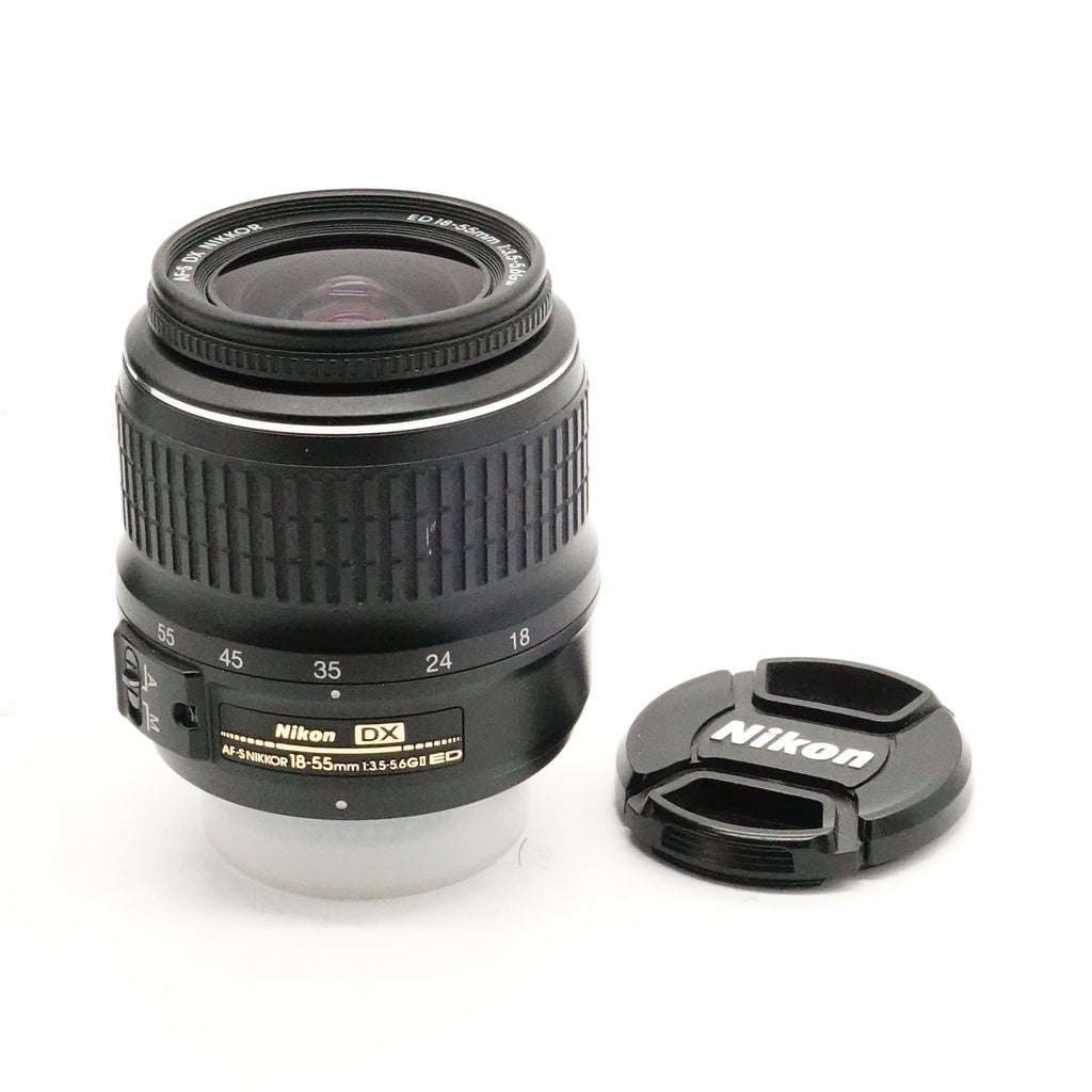 Pre-Owned Nikon AF-S NIKKOR 18-55mm f/3.5-5.6 G II DX ED Lens With Caps SN: 3304383 (Second Hand)