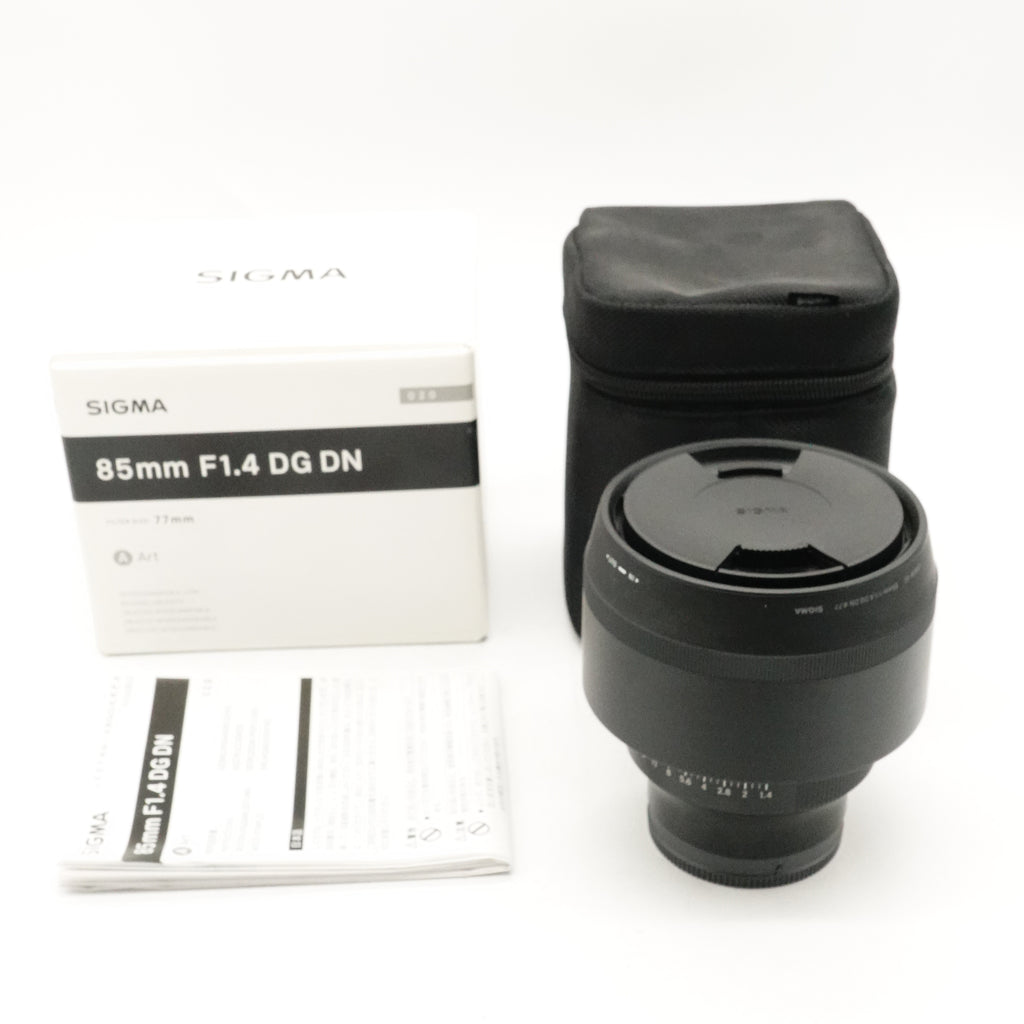 Pre-Owned Sigma  Art 85mm f1.4 DG DN Lens for Sony E-Mount With Front & Rear Caps, Case, Hood & Box SN: 55204405 (Second Hand)