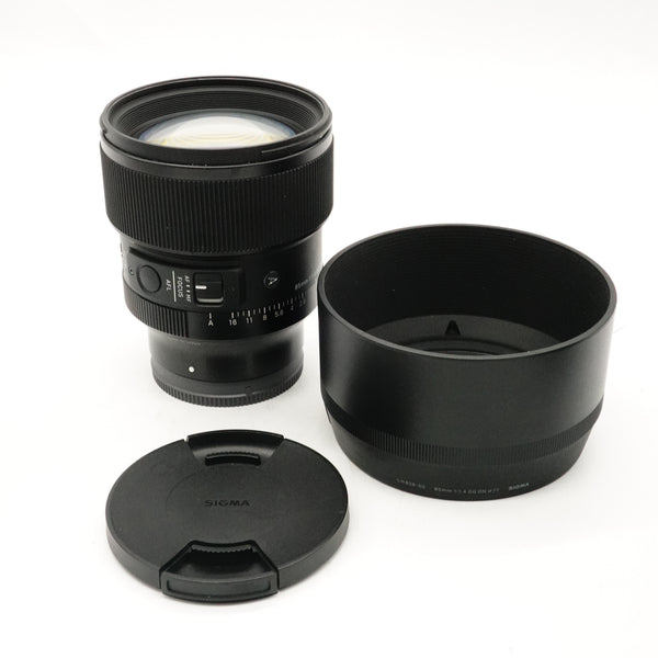 Pre-Owned Sigma  Art 85mm f1.4 DG DN Lens for Sony E-Mount With Front & Rear Caps, Case, Hood & Box SN: 55204405 (Second Hand)