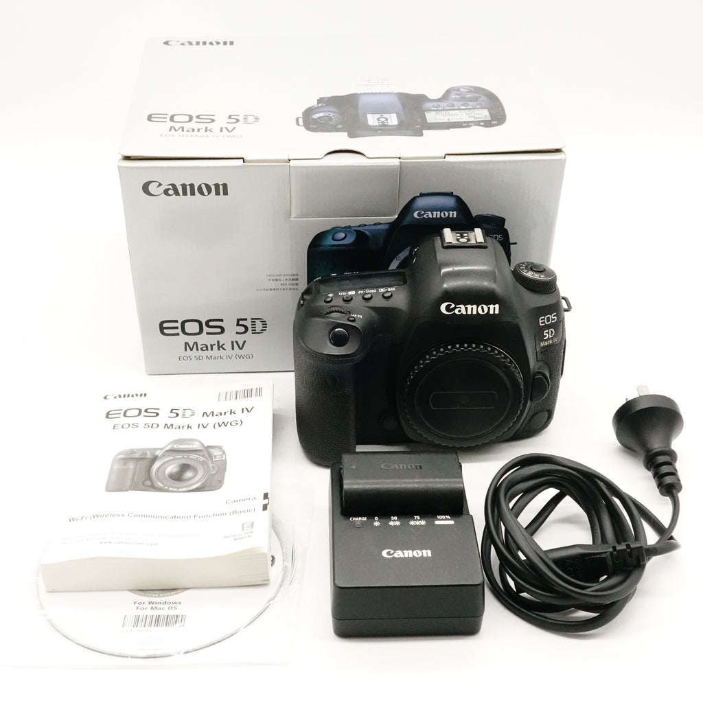 Pre-Owned Canon EOS 5D Mark IV DSLR Body with Battery, Charger, Manual, Body Cap, Box SN: 385037001643 (Second Hand)