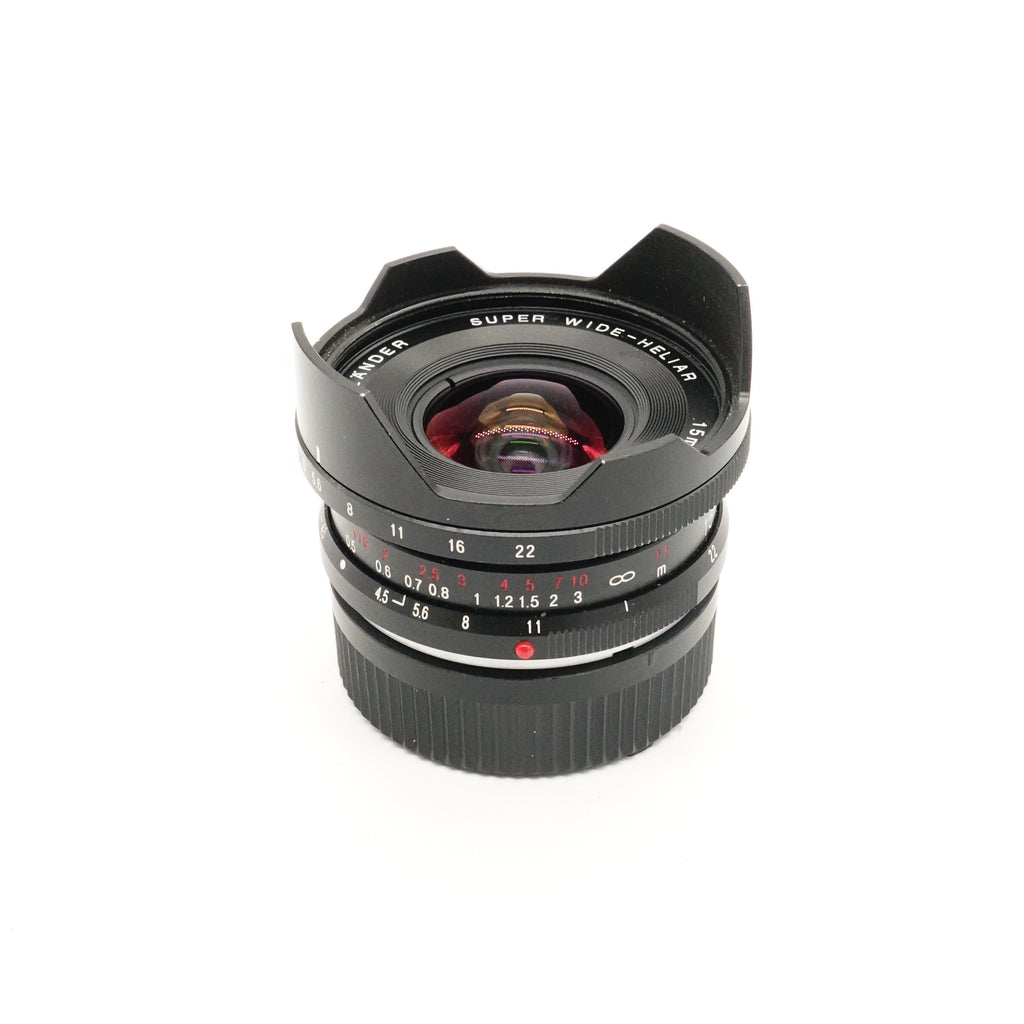 Pre-Owned Voigtlander 15mm f/4.5 Super-Wide Heliar for Leica M Mount Lens No Front Cap SN: 9920943 (Second Hand)