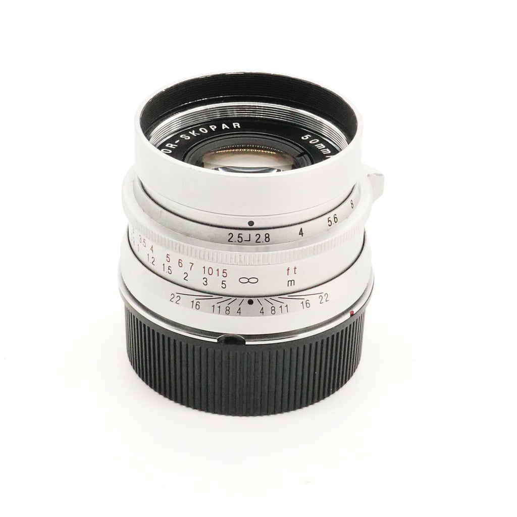 Pre-Owned Voigtlander 50mm f/2.5 Color-Skopar for Leica M Mount Lens, No Caps SN: 9220473 (Second Hand)