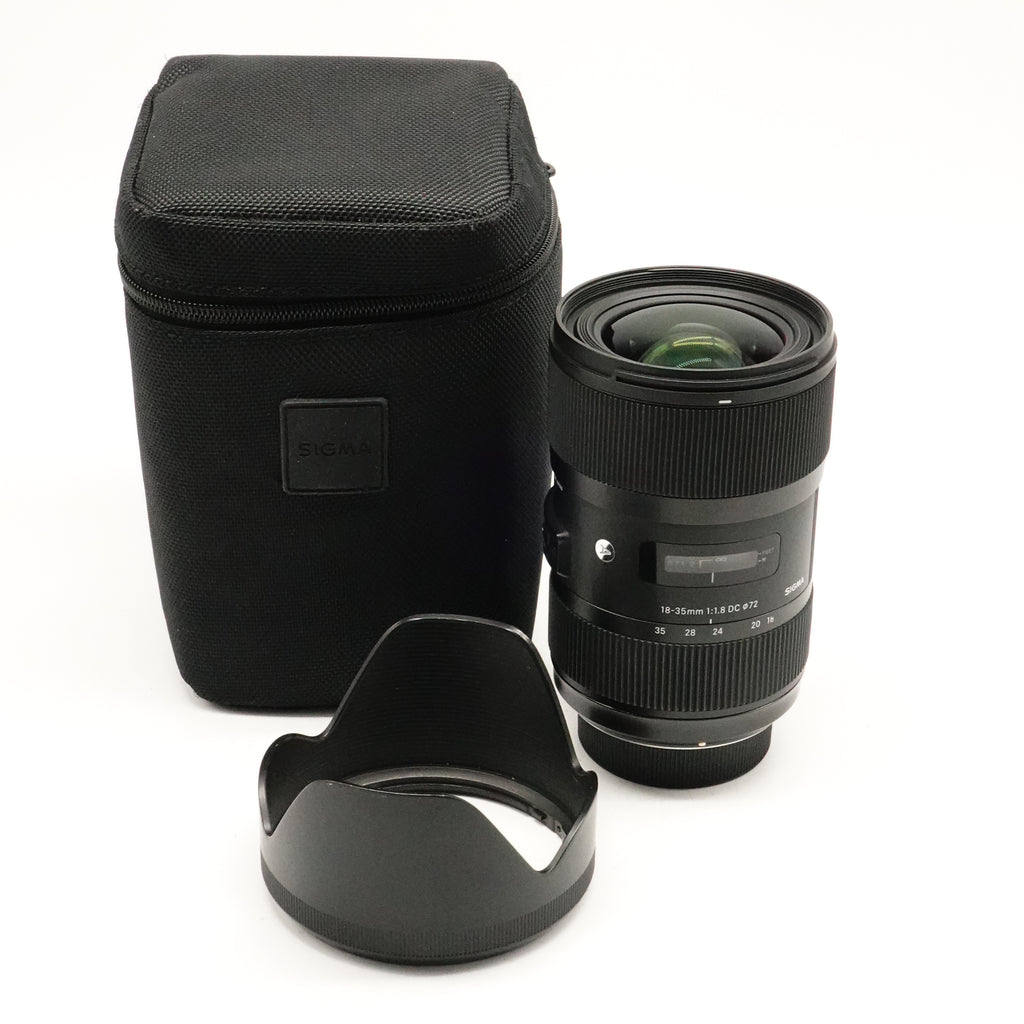 Pre-Owned Sigma 18-35mm f/1.8 DC HSM Art Lens With Case, Hood, Caps SN: 51029625 (Second Hand)