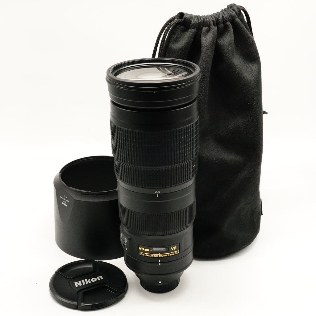 Pre-Owned Nikon AF-S NIKKOR 200-500mm f/5.6E ED VR Lens With Case, Hood, Caps SN: 2094277 (Second Hand)