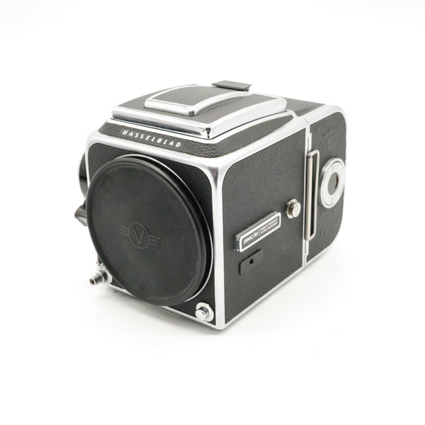 Pre-Owned Hasselblad 500C/M Camera Body Chrome With WLF, A12 Back, Metal Rear Cap, Body Cap, A12 Back Cover SN: RS1243757/RS3173832 (Second Hand)
