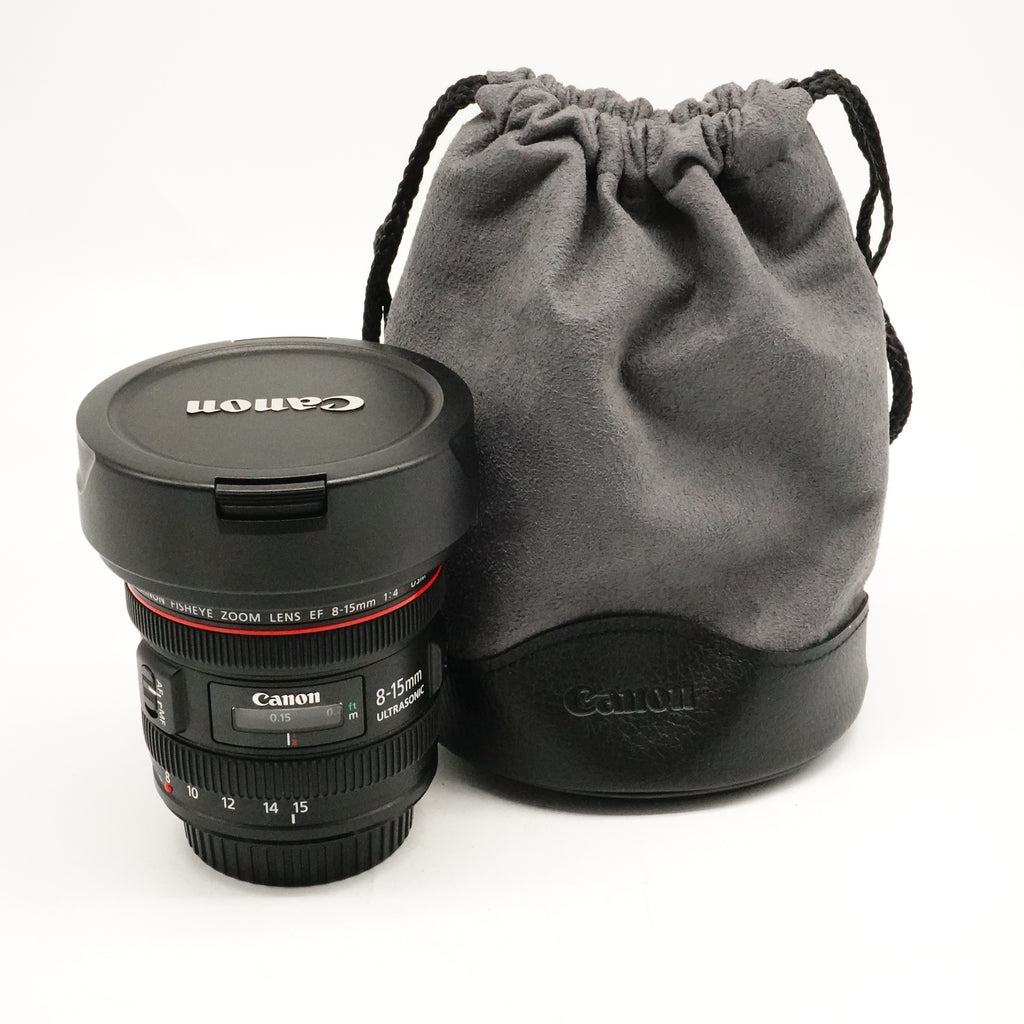 Pre-Owned Canon EF 8-15mm f/4 L Fisheye USM Lens With F&R Caps, Pouch, Hood SN: 1231000675 (Second Hand)