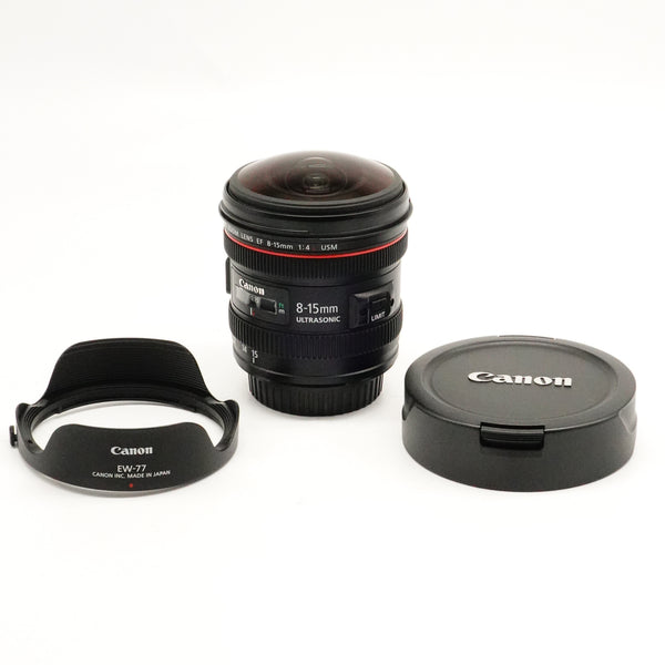 Pre-Owned Canon EF 8-15mm f/4 L Fisheye USM Lens With F&R Caps, Pouch, Hood SN: 1231000675 (Second Hand)