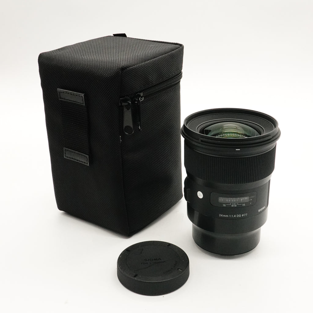 Pre-owned Sigma 24mm f/1.4 DG HSM ART Lens for L-Mount with Caps Hood & Case 54112116 (Second Hand)