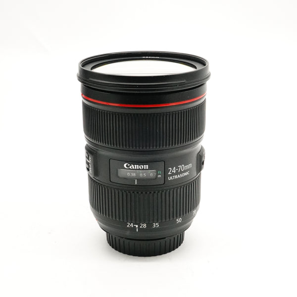 Pre-Owned Canon EF 24-70mm f/2.8L USM II Lens with Box, Pouch, Hood, F&R Caps 4955008329 [Scratch] (Second Hand) (Copy)