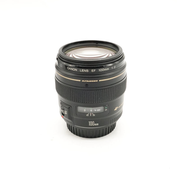 Pre-Owned Canon EF 100mm f/2 USM Lens with F&R Caps, Box 84480174 [Dust] (Second Hand)