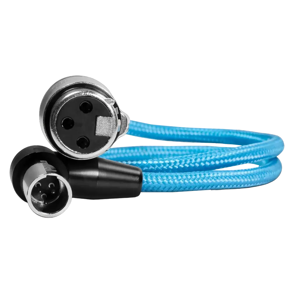 Kondor Blue 17" Right Angle Mini XLR to XLR for BMPCC 6K Pro/C70 Camera