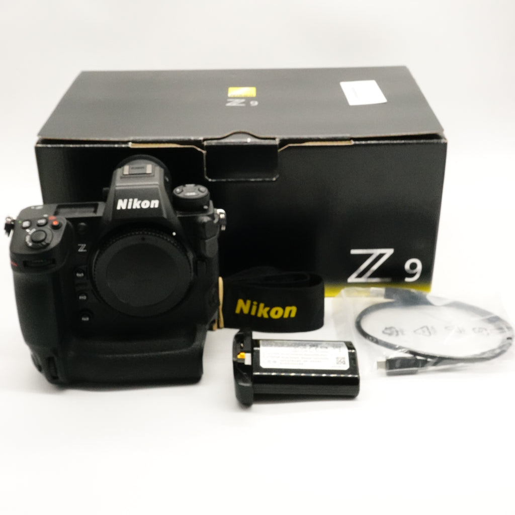 Pre-Owned Nikon Z9 Mirrorless Body Boxed W/ Strap, Battery, Charging Cord, SN: 7412632 (Second Hand)