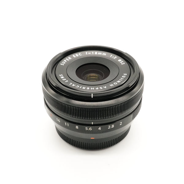 Pre-Owned Fujifilm  XF 18mm f/2 Super EBC Lens Caps & Hood SN: 95A01688 (Second Hand)