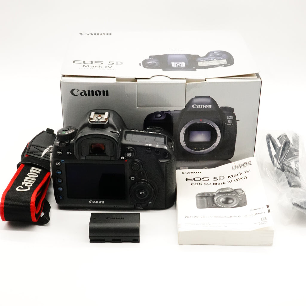 Pre-Owned Canon 5D Mark IV Body Boxed W/ Data Cable, Battery, Strap, Manual SN: 515038000076 (Second Hand)