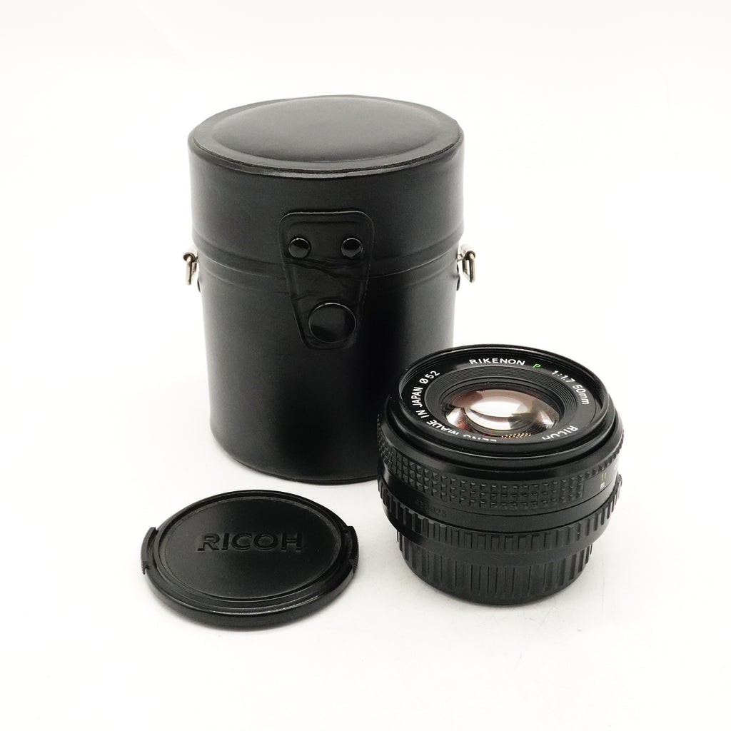 Pre-Owned Ricoh Rikenon P 50mm f/1.7 K-Mount With Front & Rear Caps, Case SN: 438923 (Second Hand)