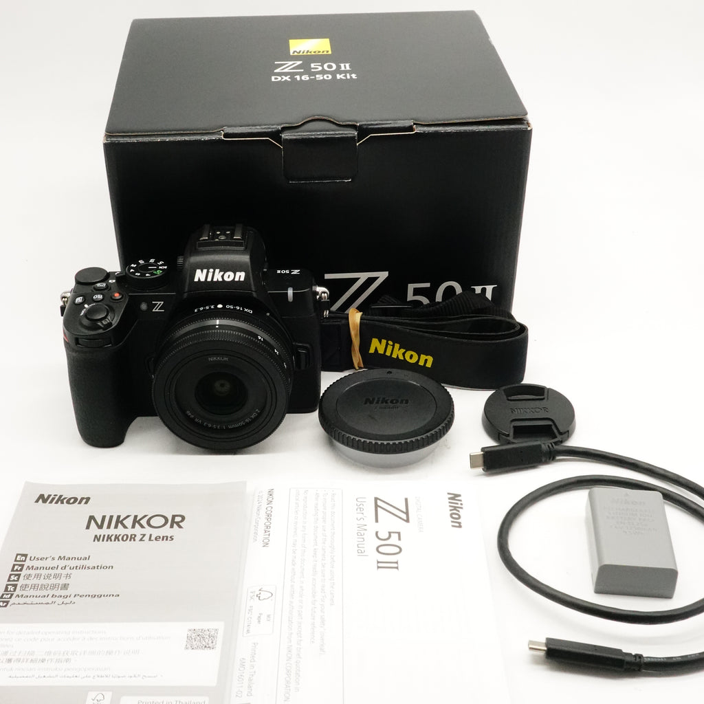 Pre-Owned Nikon Z50 II Body Kit With 16-50mm F/3.5-6.3 VR With Box, Battery, Charger, Strap, Front Cap SN: 7402775/20881339(Second Hand)