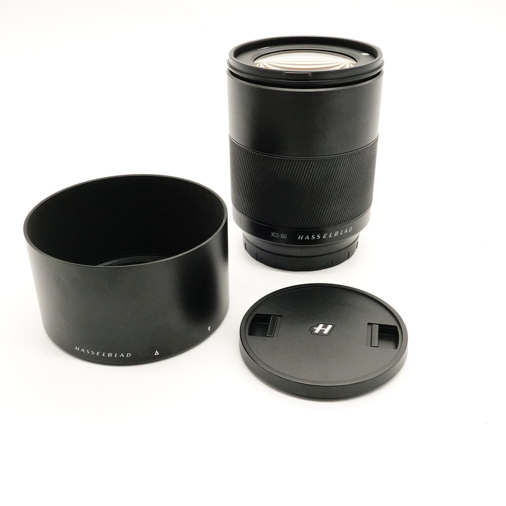 Pre-Owned Hasselblad XCD 80mm f/1.9 lens with Caps, Hood, Pouch SN:2FVR10068 (Second Hand)