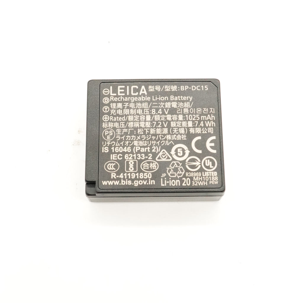 Pre-Owned Leica BP-DC15 Lithium Ion Battery for D-Lux & C-Lux (Second Hand)