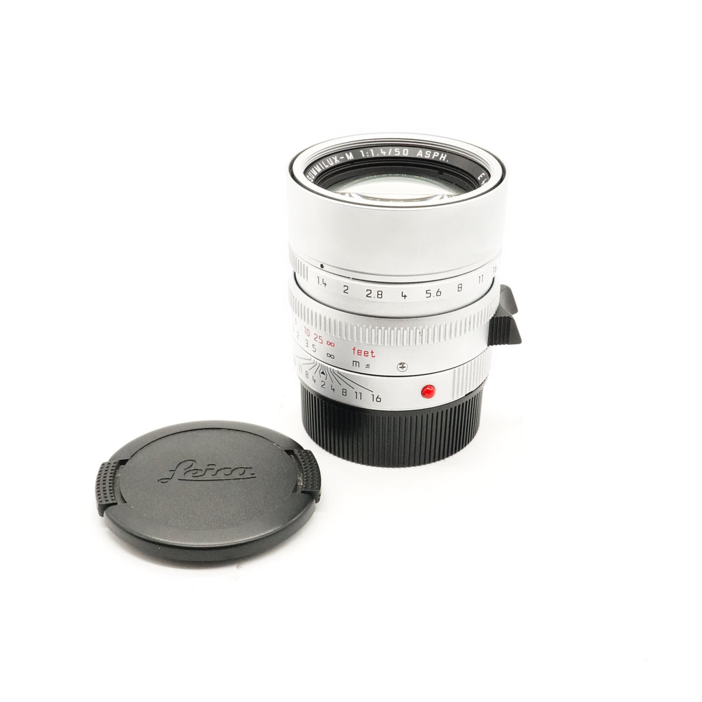 Pre-Owned Leica M 50mm f/1.4 ASPH 11892 Silver Lens, As new in box SN: 4754377 (Second Hand)