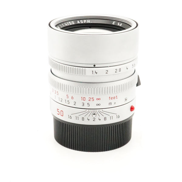 Pre-Owned Leica M 50mm f/1.4 ASPH 11892 Silver Lens, As new in box SN: 4754377 (Second Hand)