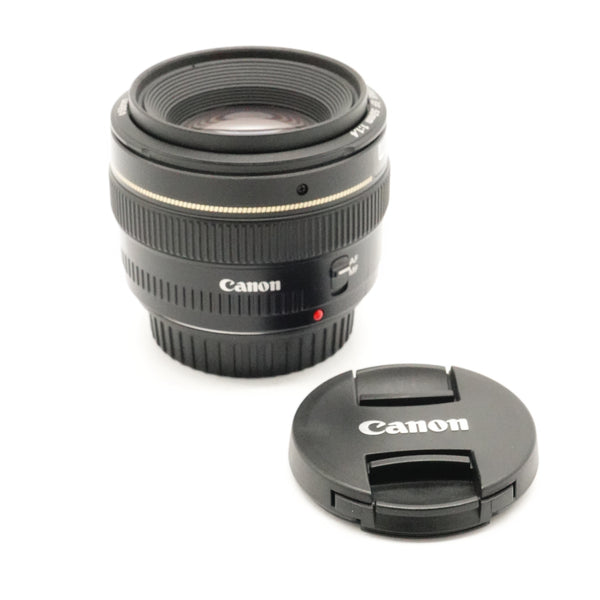 Pre-Owned Canon  EF 50mm F/1.4 Ultrasonic Lens With Cap, Hood SN: 8101101537 (Second Hand)