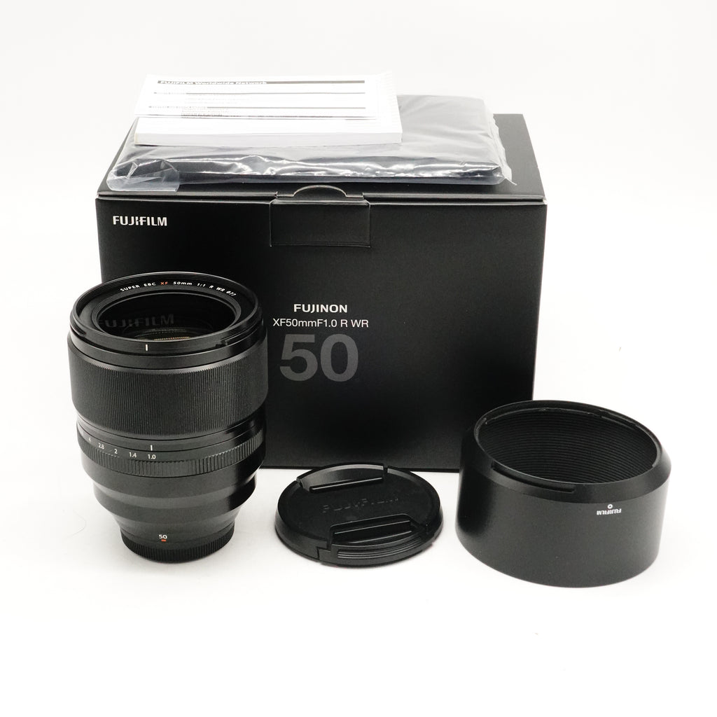 Pre-Owned Fujifilm XF 50mm f/1.0 R WR Lens With Box, Hood, Front & Rear Caps SN: 08A02196 (Second Hand)