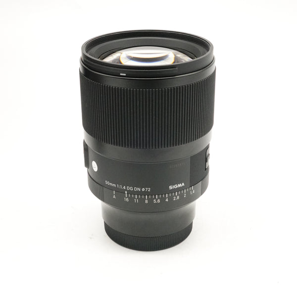Pre-Owned Sigma 50mm f/1.4 DG DN Art Lens For Sony E With Bag, Hood, Front & Rear Caps SN: 57252871 (Second Hand)