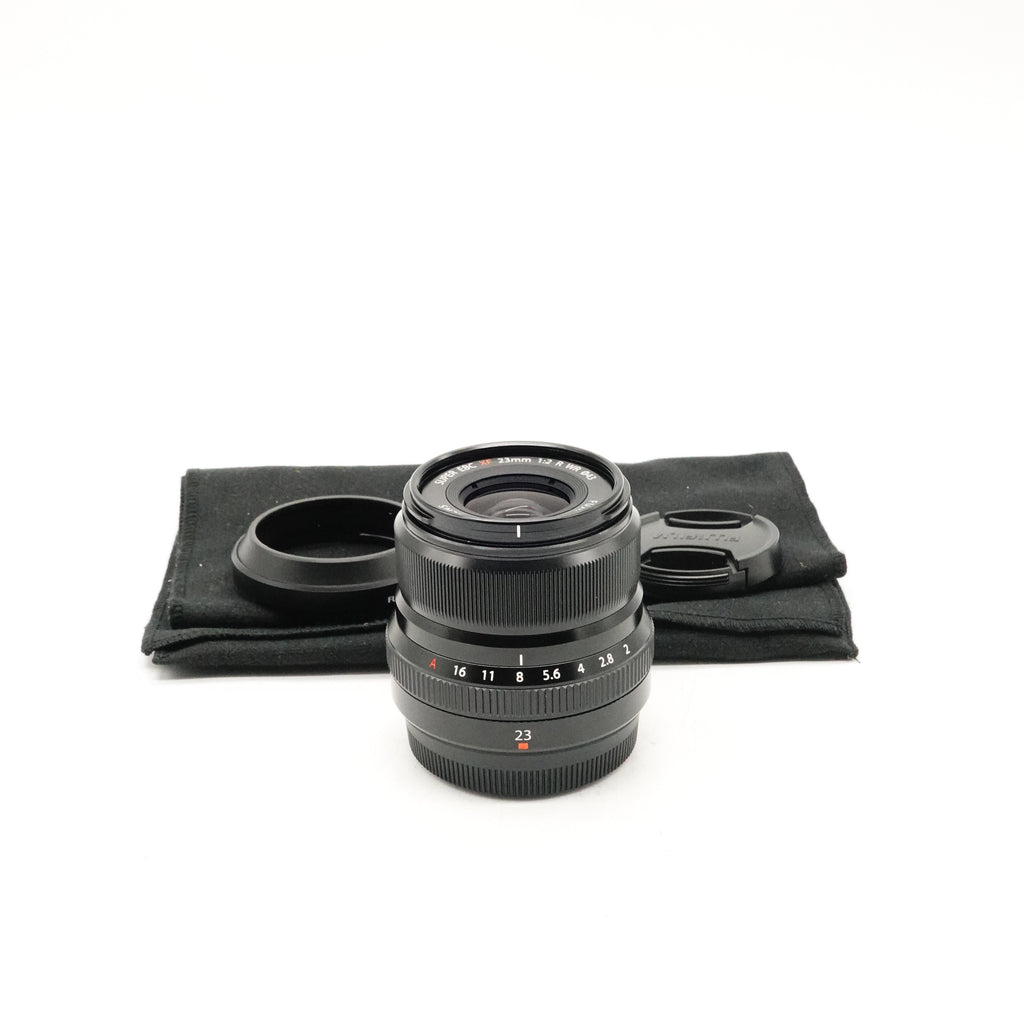 Pre-Owned Fujifilm XF 23mm f/2 R WR Lens With Caps, Hood, Wrap SN: 77A19114 (Second Hand)