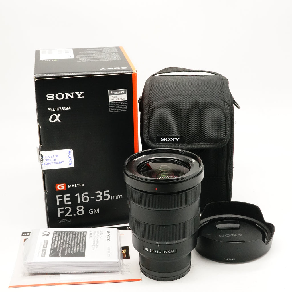 Pre-Owned Sony FE 16-35mm f/2.8 GM Lens With Box & Accessories SN: 1891767  (Second Hand)