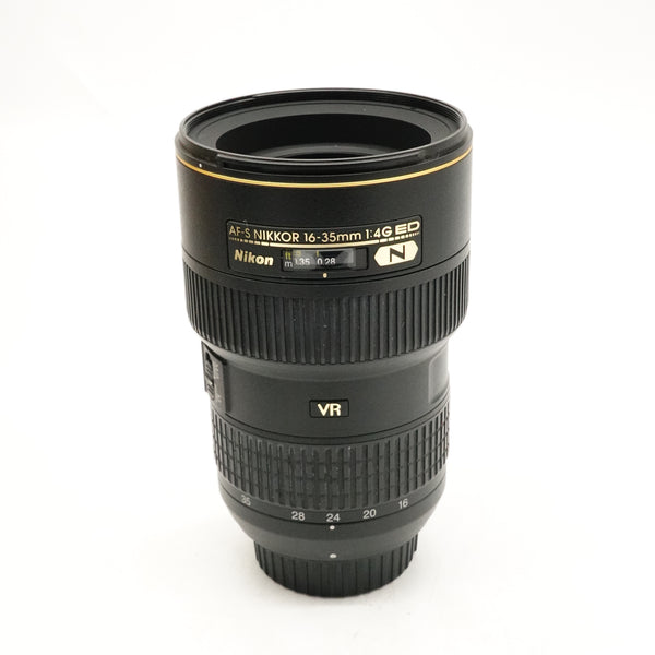 Pre-Owned Nikon AF-S NIKKOR 16-35mm f/4G VR ED Lens Boxed As New, Pouch, Hood, F&R Caps SN: 298209 (Second Hand)
