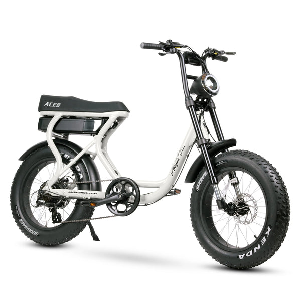 Ampd Bros Ace S Electric Bike - Ice White