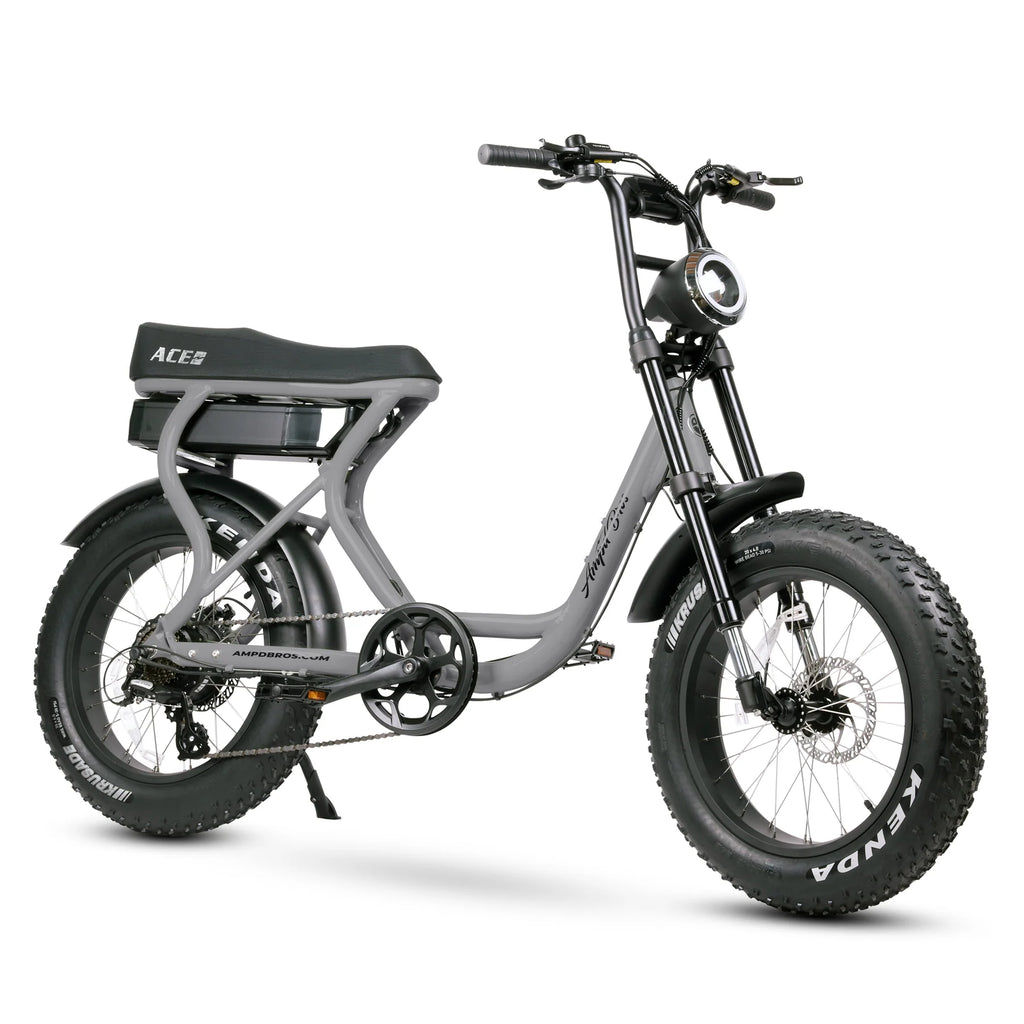 Ampd Bros Ace S-Plus Electric Bike - Battle Grey