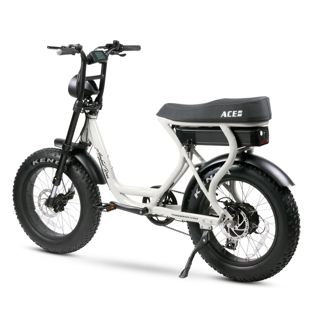 Ampd Bros Ace S Electric Bike - Ice White