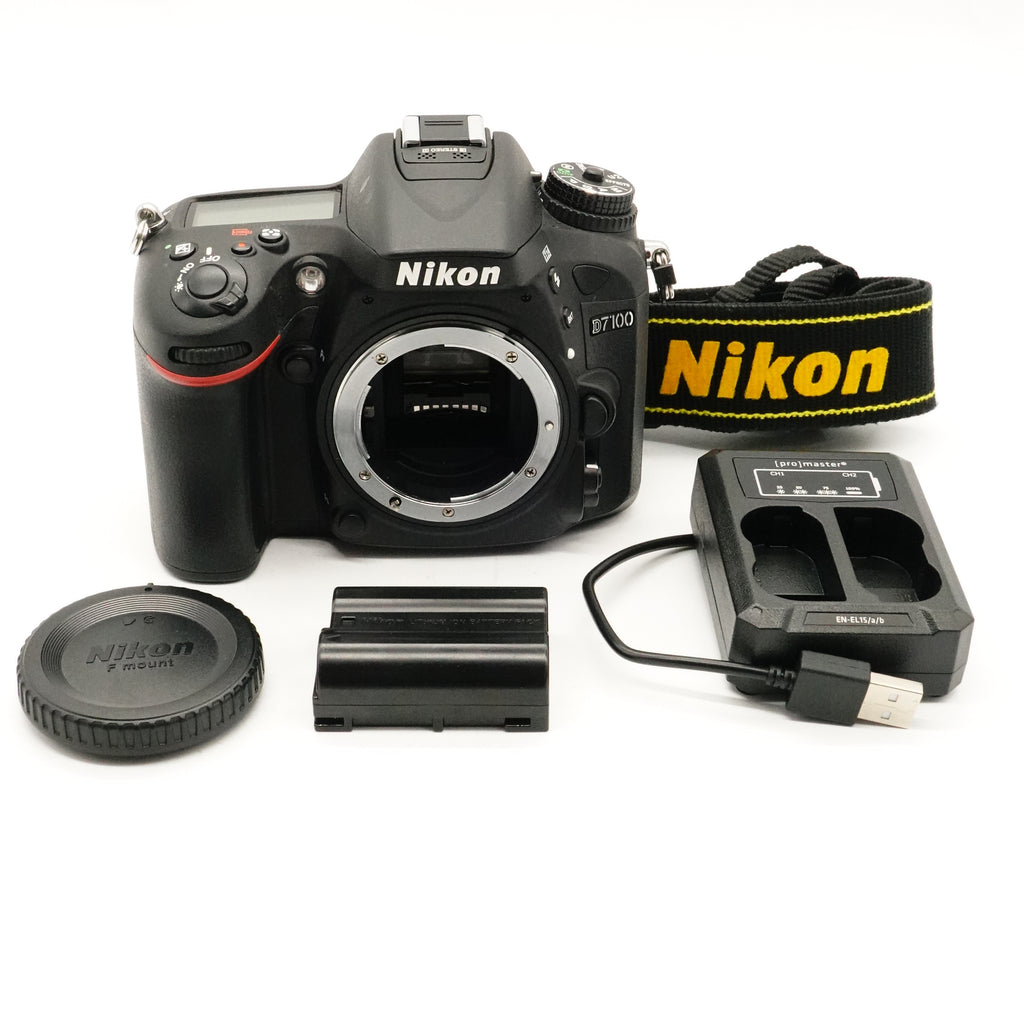Pre-Owned NIKON D7100 DIGITAL SLR BODY, With Charger, Strap, Body Cap, Battery SN: 2043789 (Second Hand)