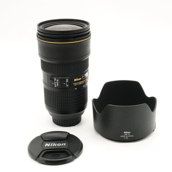 Pre-Owned Nikon AF-S NIKKOR 24-70mm f/2.8E ED VR Lens Boxed as New SN: 2129424 (Second Hand)