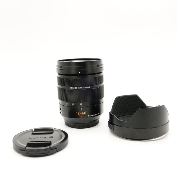 Pre-Owned Panasonic Leica DG Vario-Elmarit 12-60mm f/2.8-4 ASPH Power I.O.S. Lens Black, Boxed As New SN: XD7CA104212 (Second Hand)