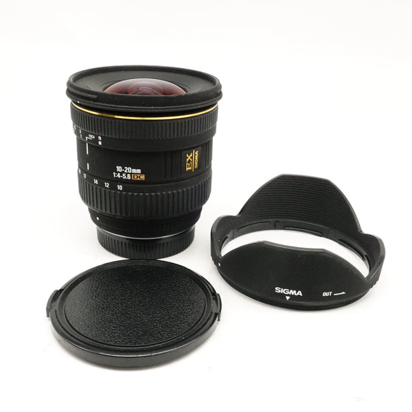 Pre-Owned Sigma 10-20mm f4-5.6 EX DC HSM For Pentax With Pouch, Manual, Front & Rear Caps, Hood SN: 2053915 (Second Hand)