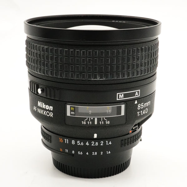Pre-Owned Nikon AF-D 85mm f1.4 Lens With Caps, Filter, Hood SN: 417965 (Second Hand)
