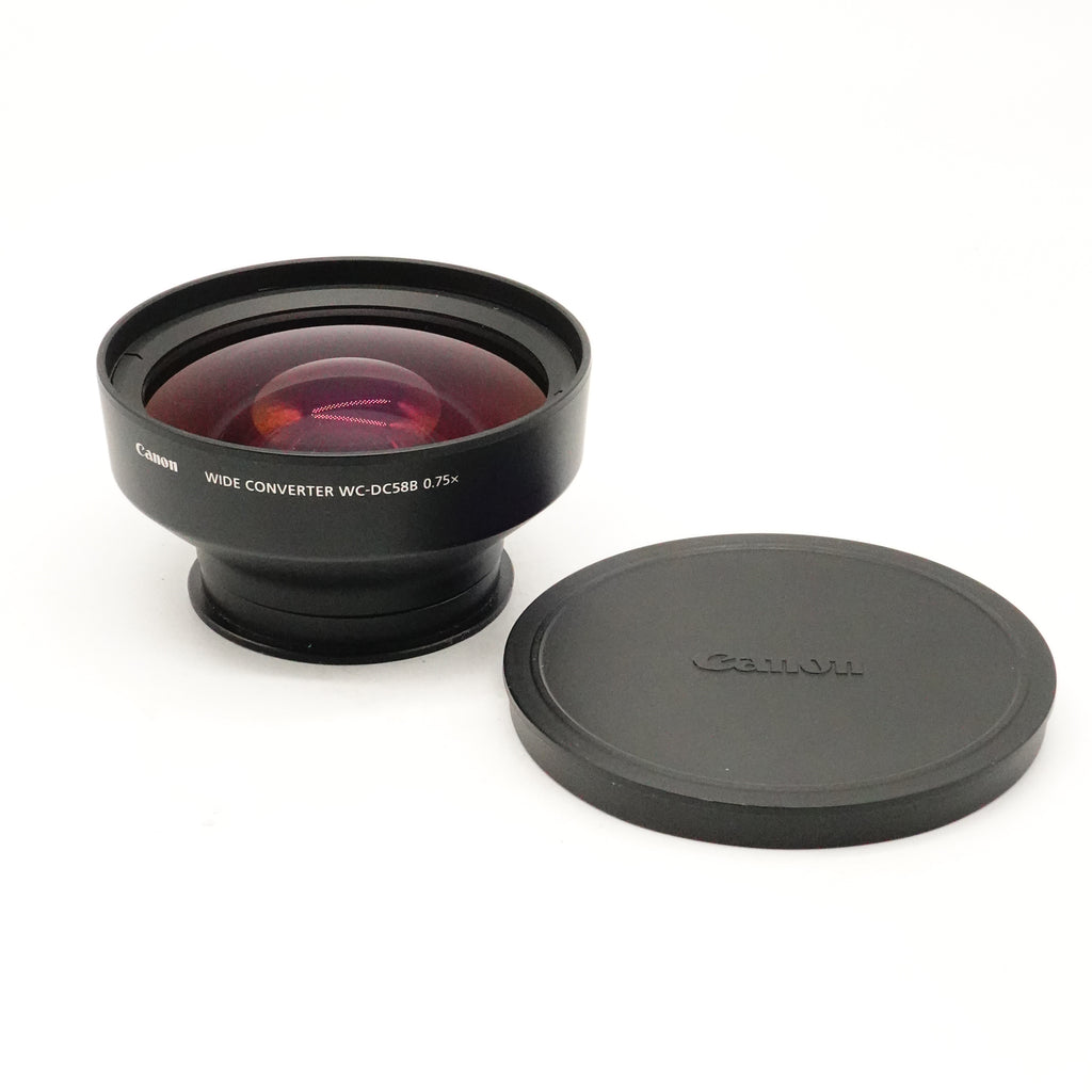 Pre-Owned Canon Wide Converter WC-DC58B 0.75X With  Caps (Second Hand)